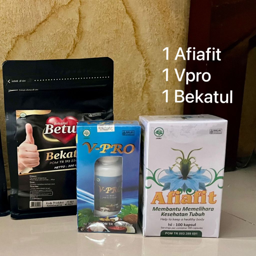 AVB PAKET kombinasi afiafit vPro bekatul jamu  tetes