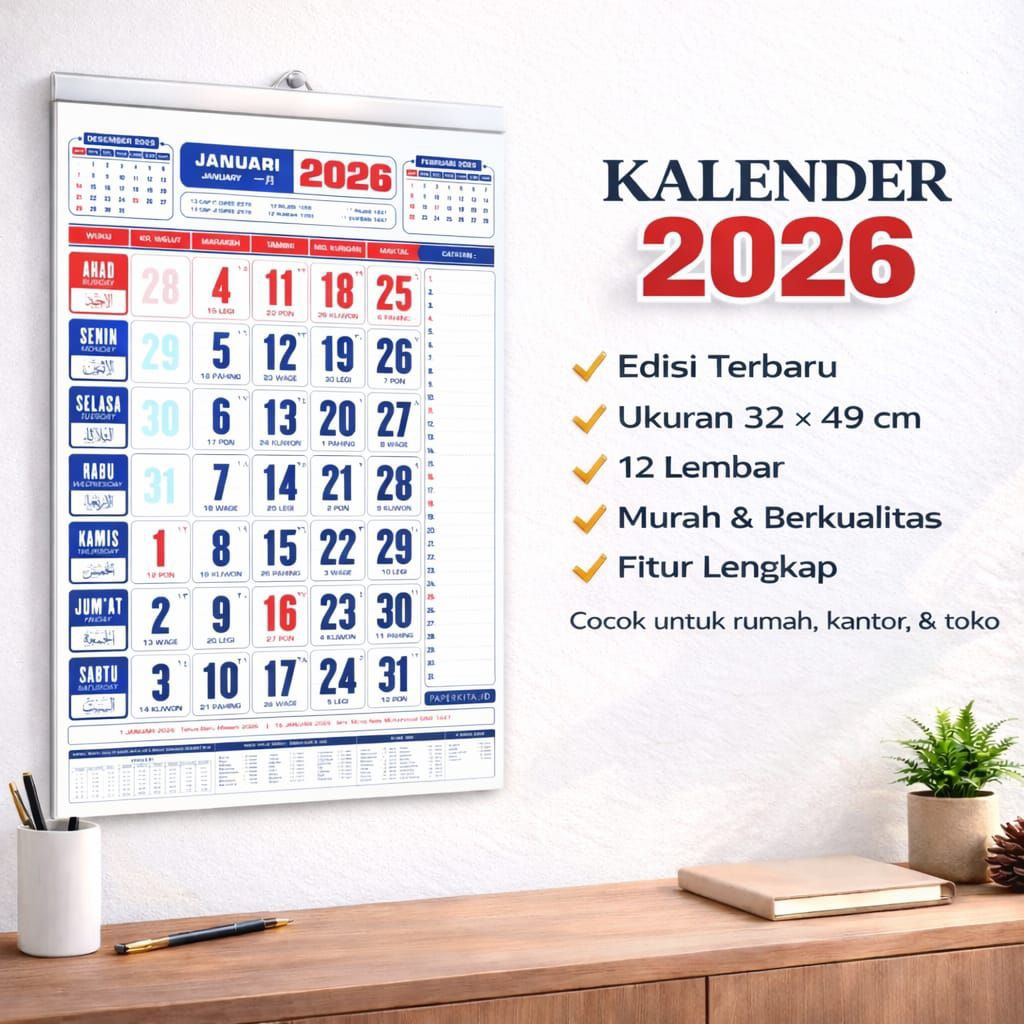 Kalender 2026 Kalender Jawa kalender weton berikut jadwal sholat lengkap