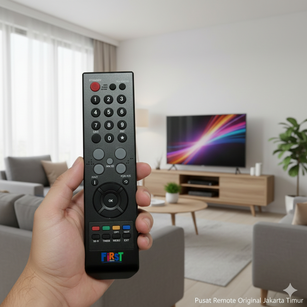 REMOTE REMOT TV KABEL FIRST MEDIA RECEIVER PARABOLA ORIGINAL ASLI