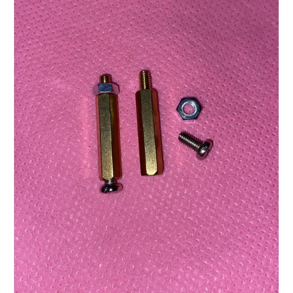 Spacer Kaki PCB 2cm Kuningan | Spacer PCB Ukuran 2cm