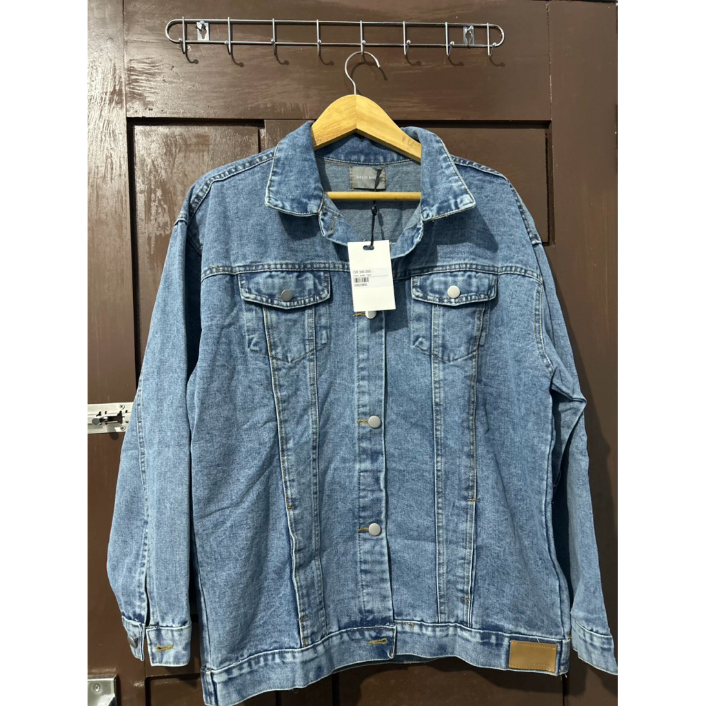 This Is April Jacket Denim Aldiano Jacket Denim Berkerah Lengan Panjang Outer Atasan denim