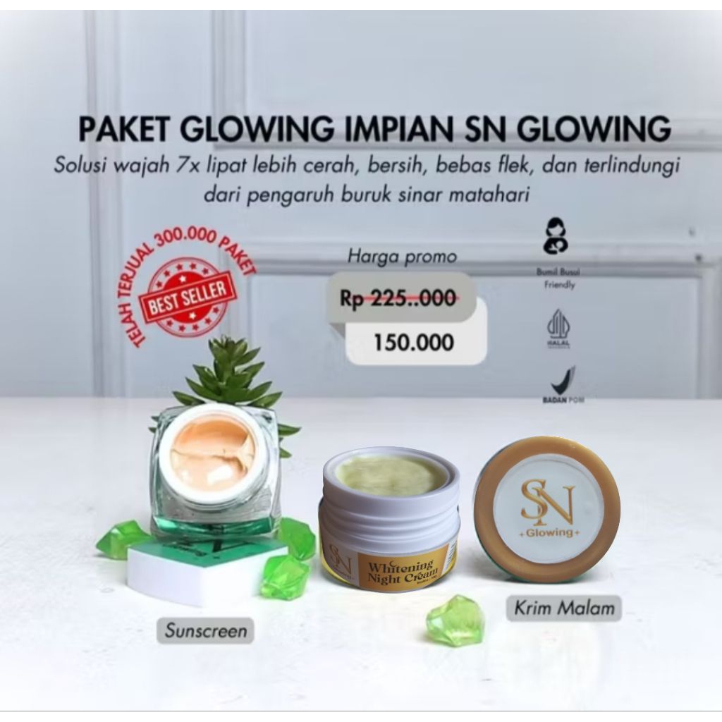 paket glowing impian sn glowing