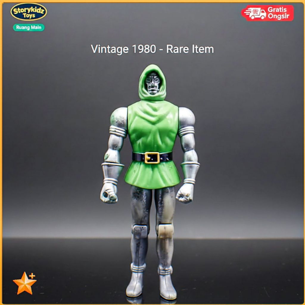 Action Figure Doctor Doom Marvel Secret Wars 1980 Vintage Jadul Rare Dr Doom Villain
