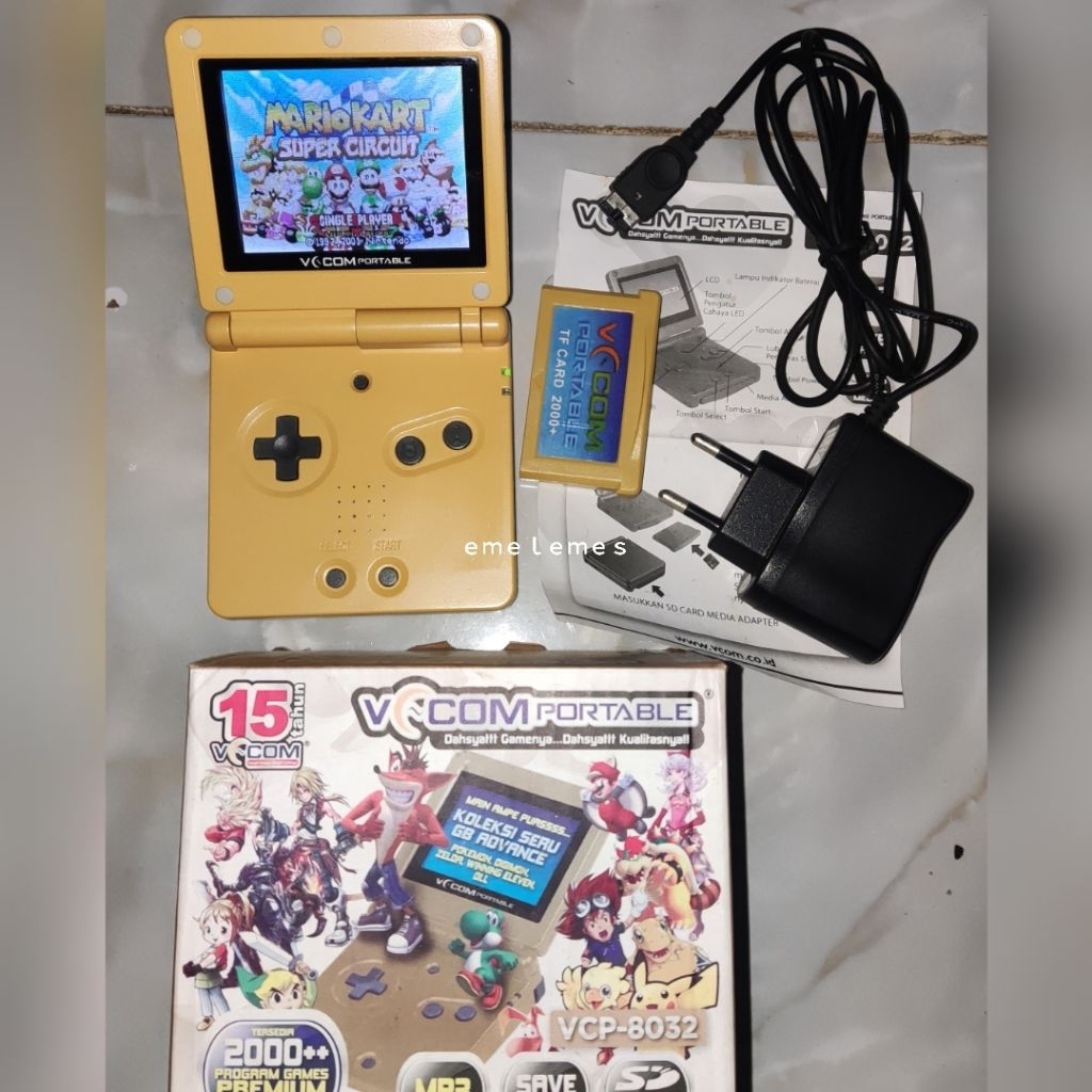 gameboy advance sp vcom warna emas