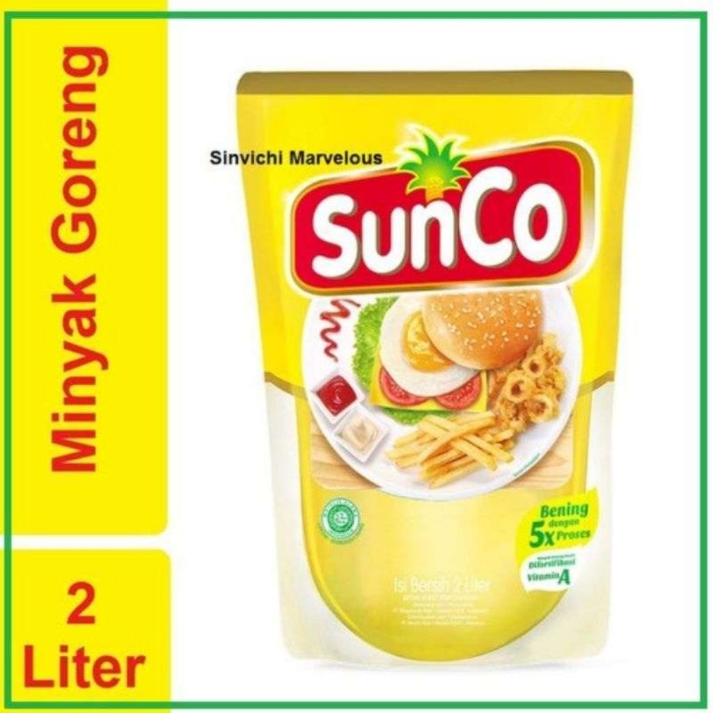 MINYAK GORENG SUNCO 2 LITER/sunco 2liter/minyak 2liter