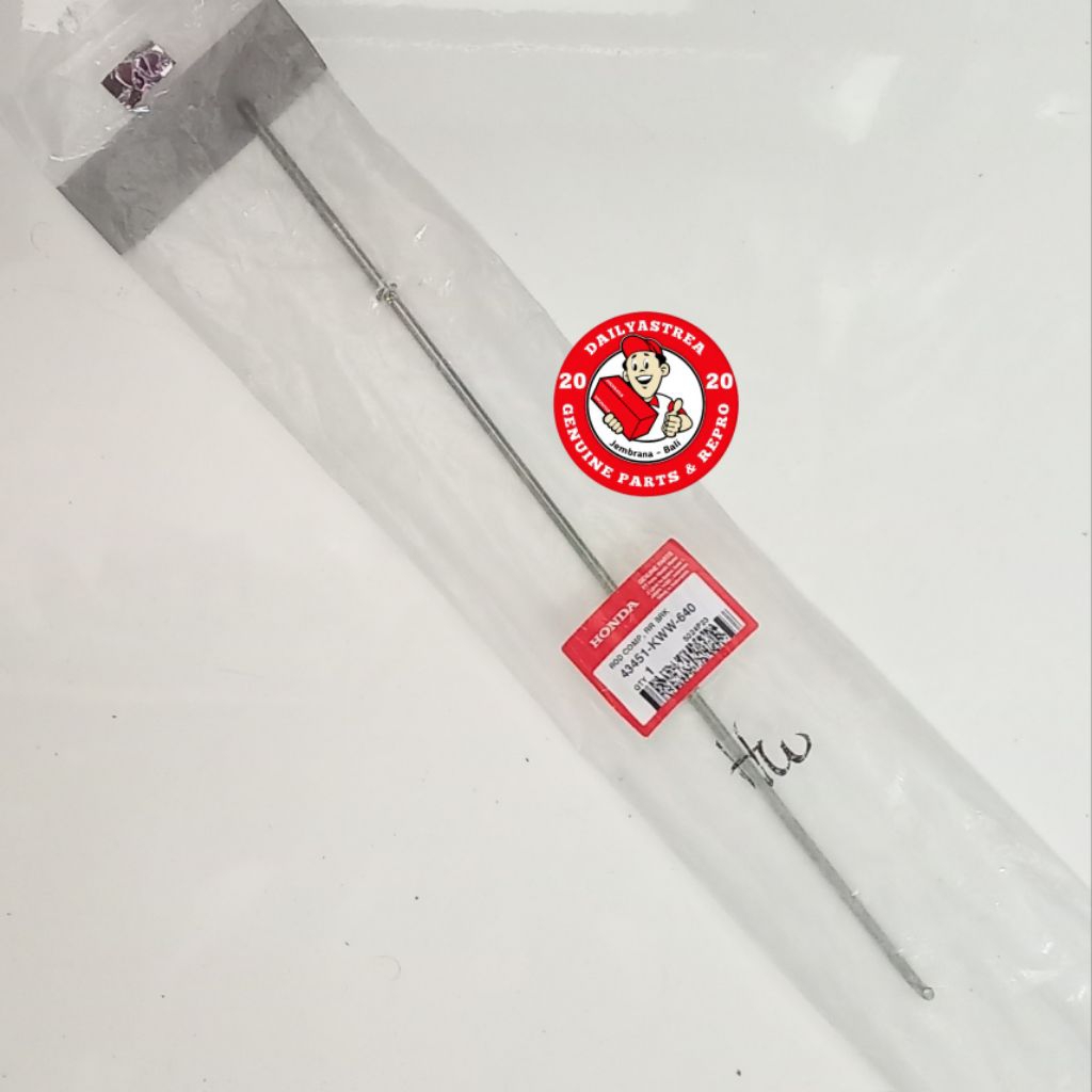 ROD RR BRAKE TIANG LIDI KAWAT REM BELAKANG HONDA REVO PGM-FI 2013 ORIGINAL ORI AHM 43451-KWW-640