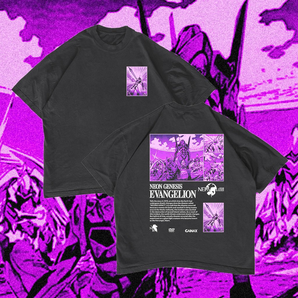 Neon Genesis Evangelion Oversized T-shirt Vintage #15
