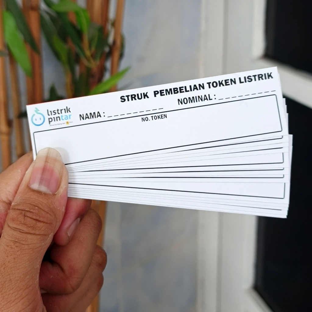 [isi 100 pcs] STRUK TOKEN LISTRIK | NOTA TOKEN LISTRIK