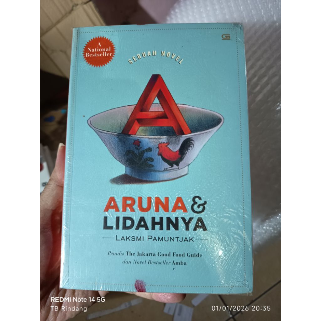 ARUNA DAN LIDAHNYA. LAKSMI PAMUNTJAK. penulis novel Amba. promo