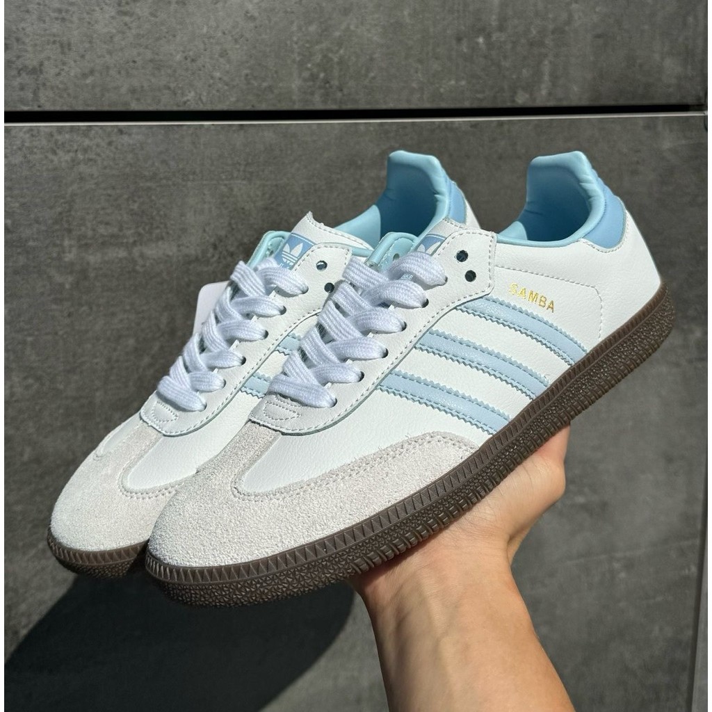 Second Adidas Samba OG Core white hallo blue gum