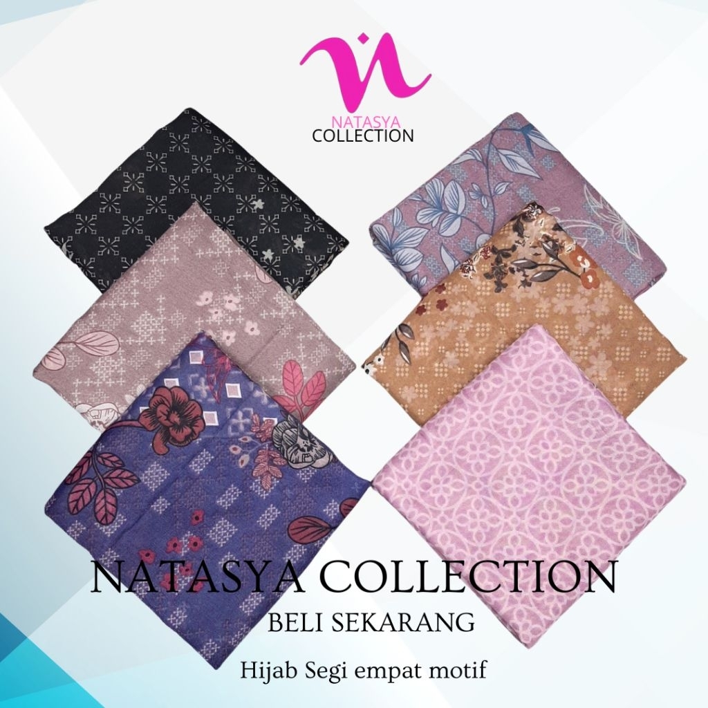 Hijab segiempat motif jumbo.