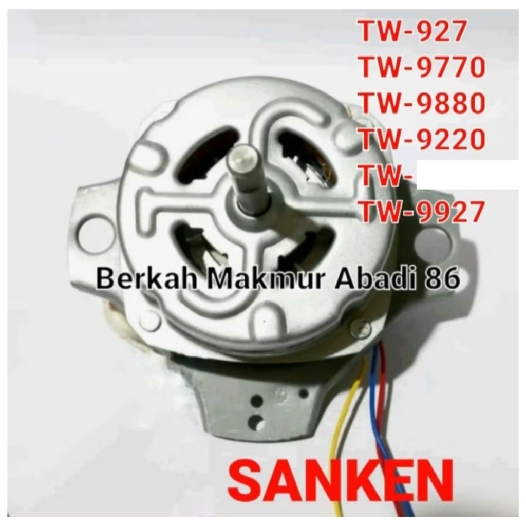 Dinamo Pencuci Mesin Cuci SANKEN TW-927 TW-9770 TW-9880 TW-9220 TW-9927 Motor Wash Penggilas Sanken