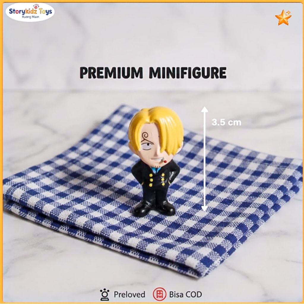 Figure One Piece Sanji Chibi Banpresto 2001 Vintage Rare Original - Mainan Koleksi Anime