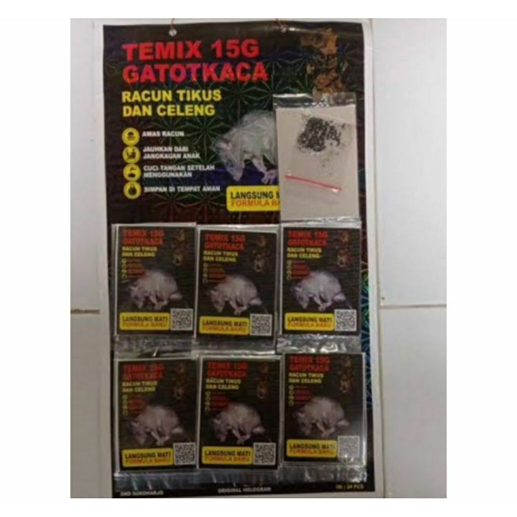 Temix Gatotkaca racun hama tikus obat tikus babi celeng