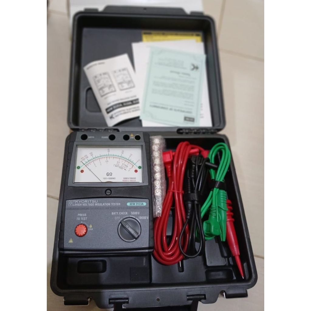 KYORITSU HIGH VOLTAGE INSULATION TESTER kew 3123A