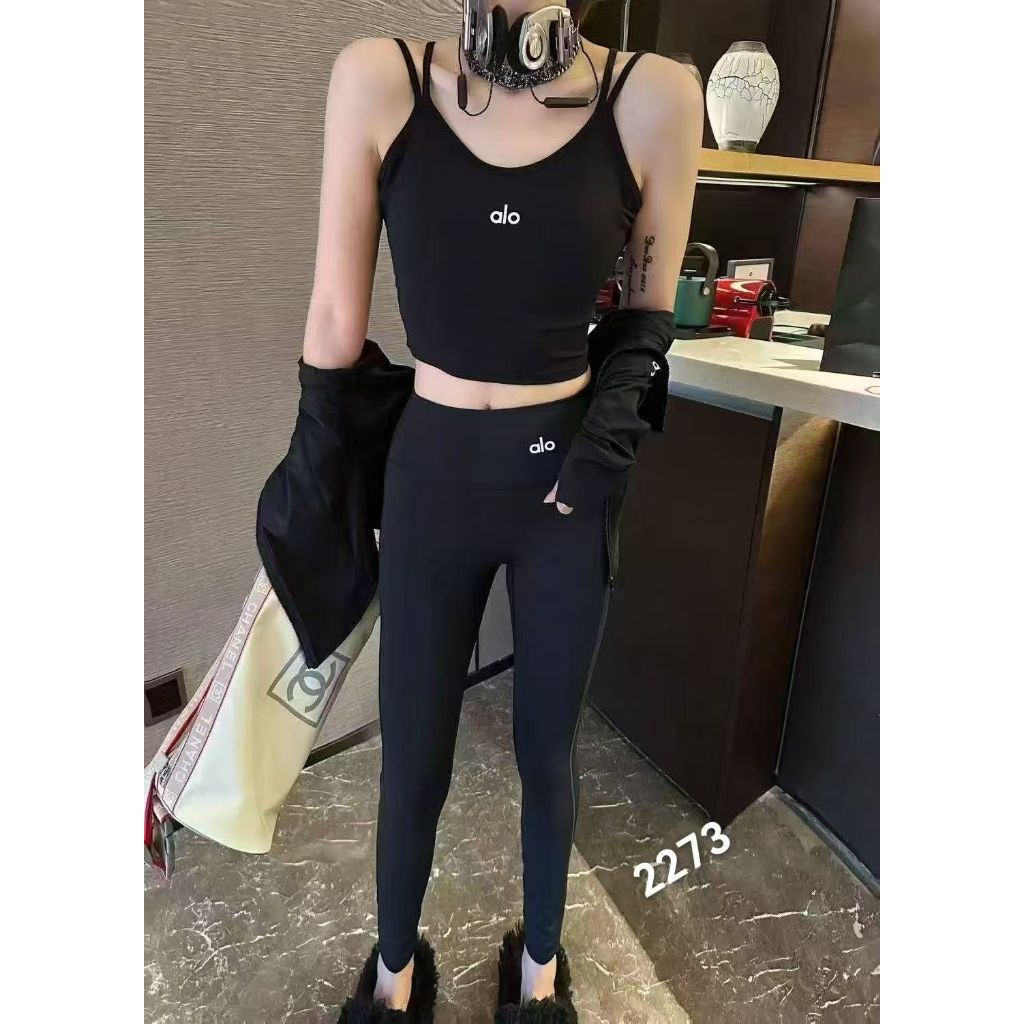 Ready Legging Sport Pant Wanita Alo inspired Style | Celana Yoga Gym Premium Stretch Fit High Waist 