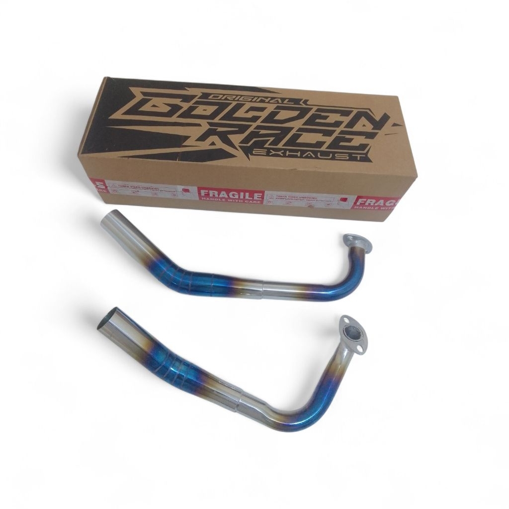 LEHERAN KNALPOT STANDAR RACING BIRU BLUE 38MM VARIO,BEAT,NMAX, AEROX,PCX160,MIO M3,DLL