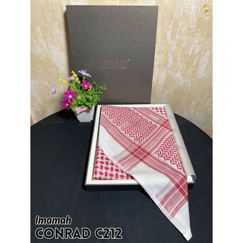 Sorban Conrad merah/imamah conrad import saudi