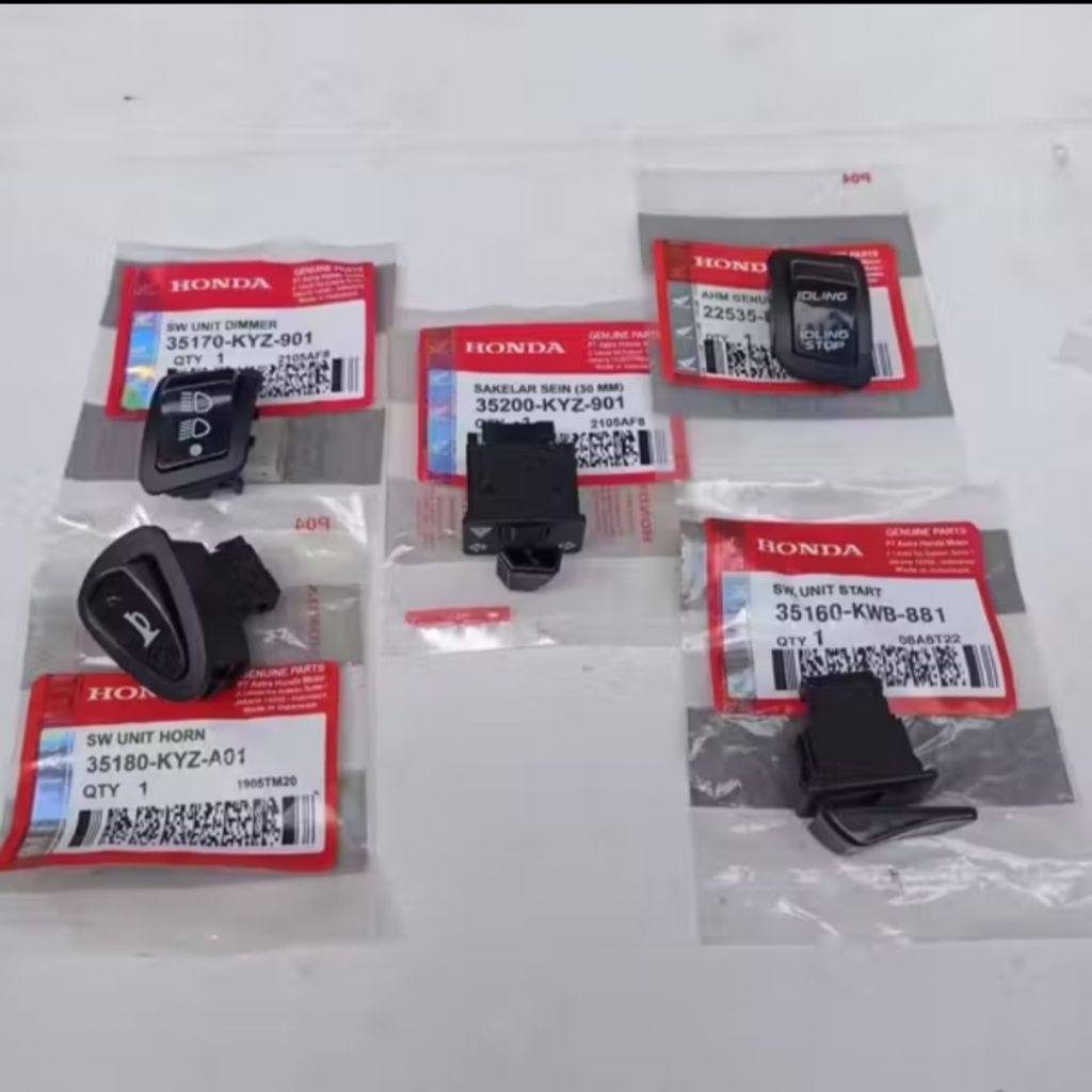 TOMBOL SAKLAR SAKELAR SET HONDA BEAT FI INJECTION ISS ESP STATER HALUS BEAT STREET 2017 2019 K81