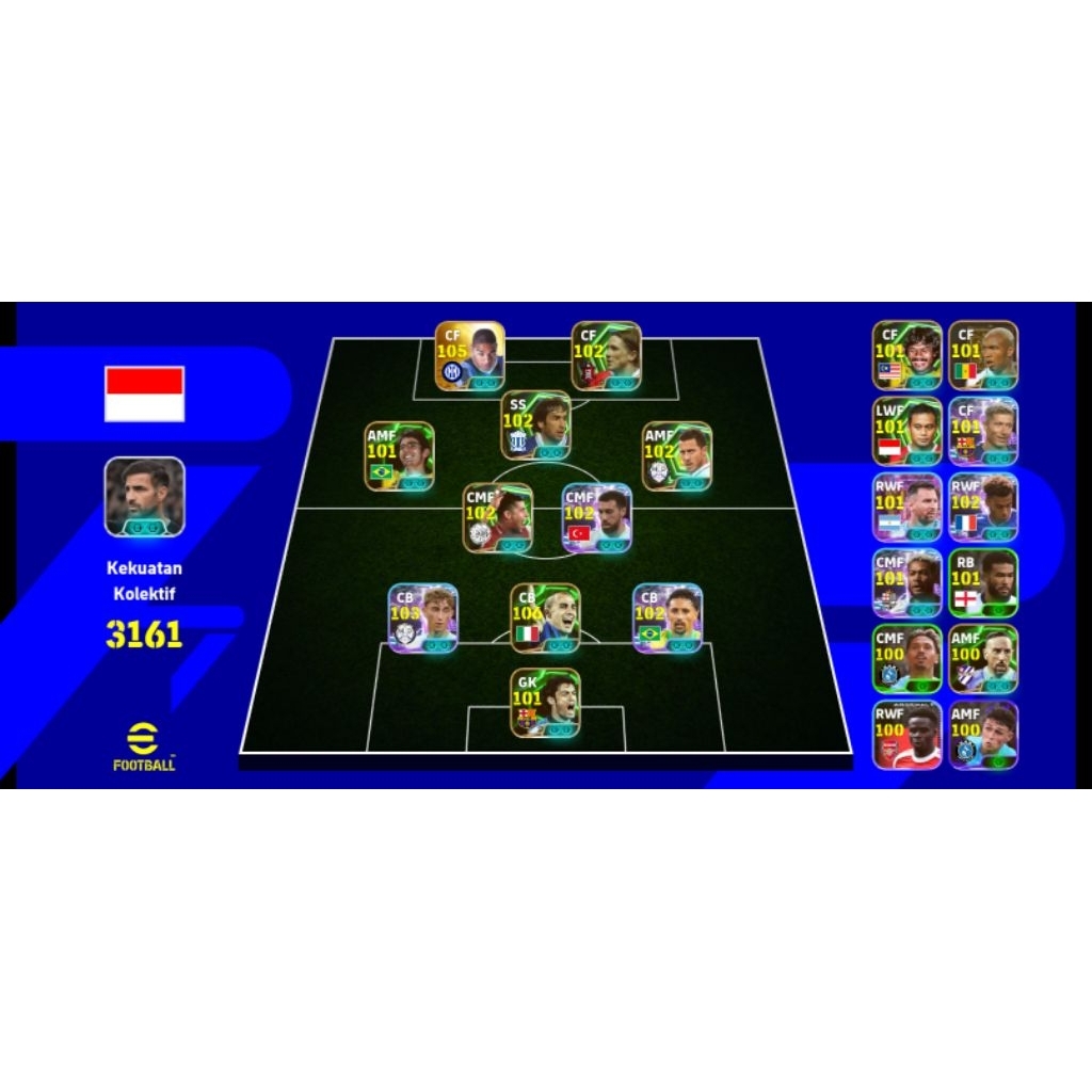 AKUN EFOOTBALL 2026 LEGEND TORES FT ADRIANO X (KAKA BRAZIL)