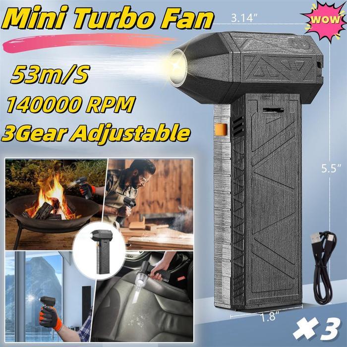 Ready,Dikirim Dari Jakarta Kirim SekarangJet Fan Turbo/Mini Turbo Jet Fan Turbo Violent Fan 3 Gear