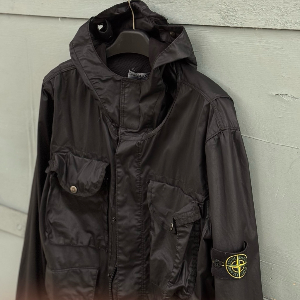 Stone Island Jacket Pocket Black Authentic Bekas