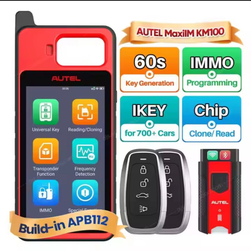 alat program kunci immobilizer autel km 100 Original build up