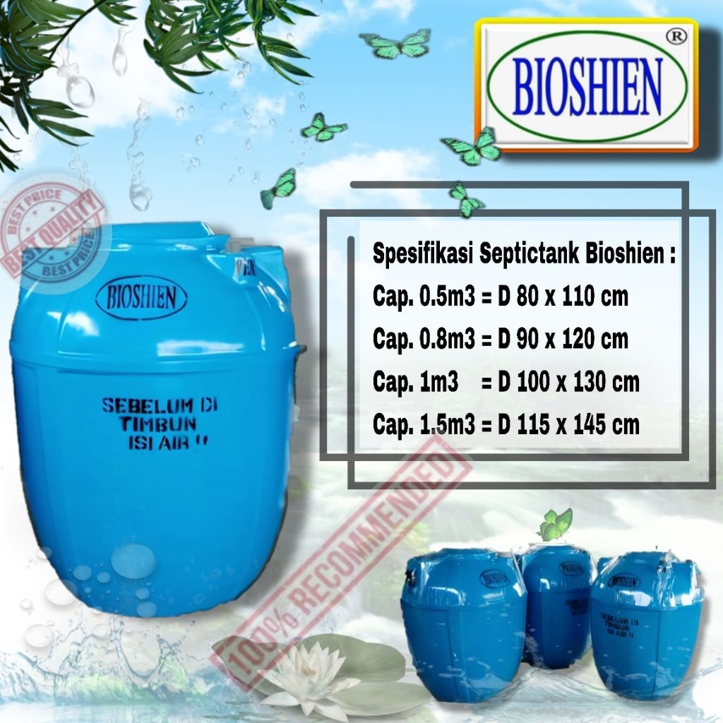 Septictank Bio 500 liter, Septictank Bio 1000 liter, Septictank Bio 1500 liter, Septiktank rumahan, 