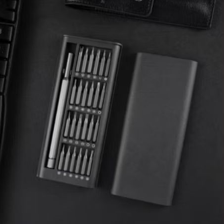 Obeng Set 24 Magnetic Premium Baut Kecil Reparasi HP Laptop Jam Tangan