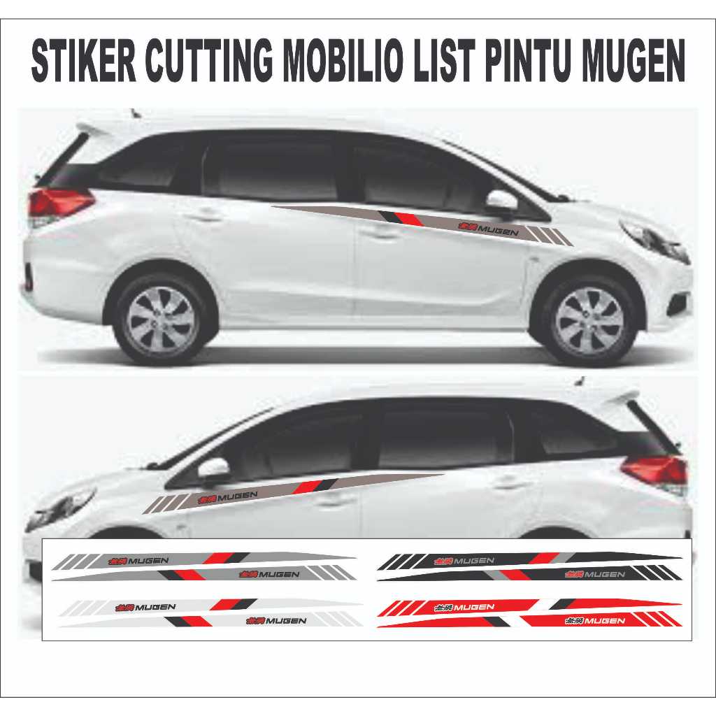 STIKER CUTTING HONDA MOBILIO LIST PINTU MUGEN