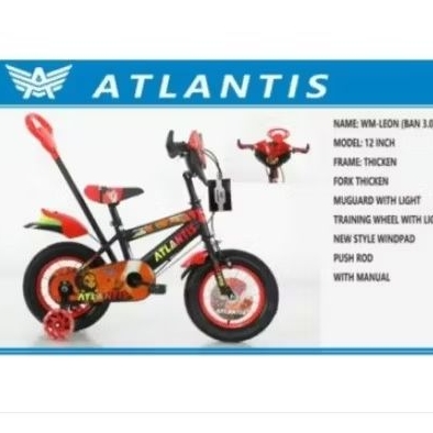 SEPEDA BMX 12 ATLANTIS LEON DORONGAN + MUSIK