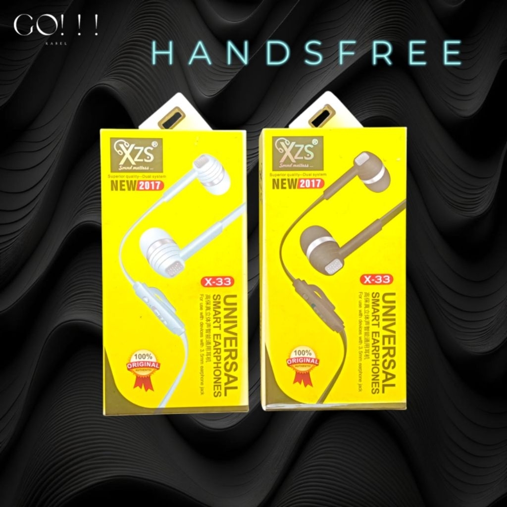Earphone Headset Handsfree XZS Mega Bass Jack Aux 3.5mm