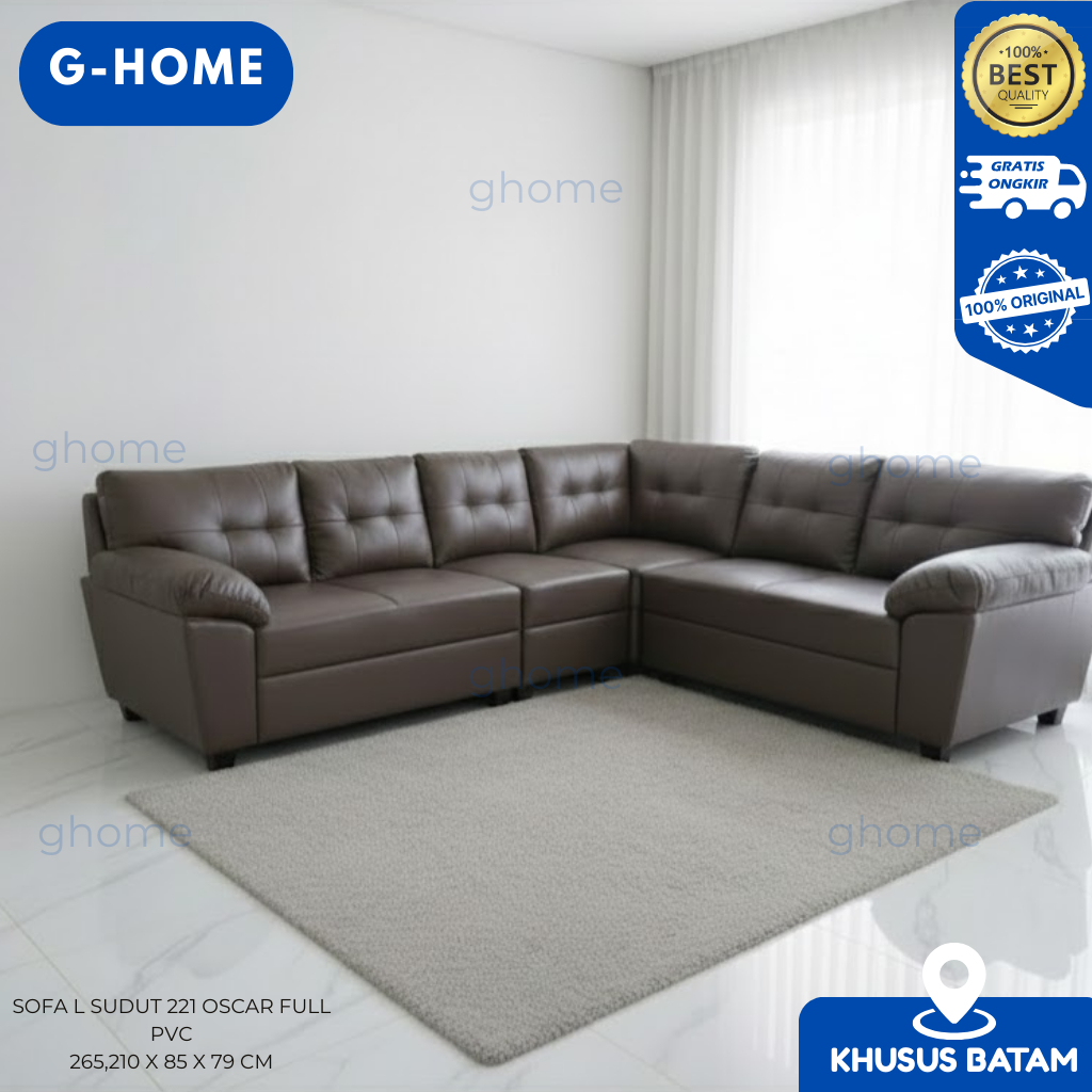 SOFA L SUDUT 221 OSCAR FULL PVC