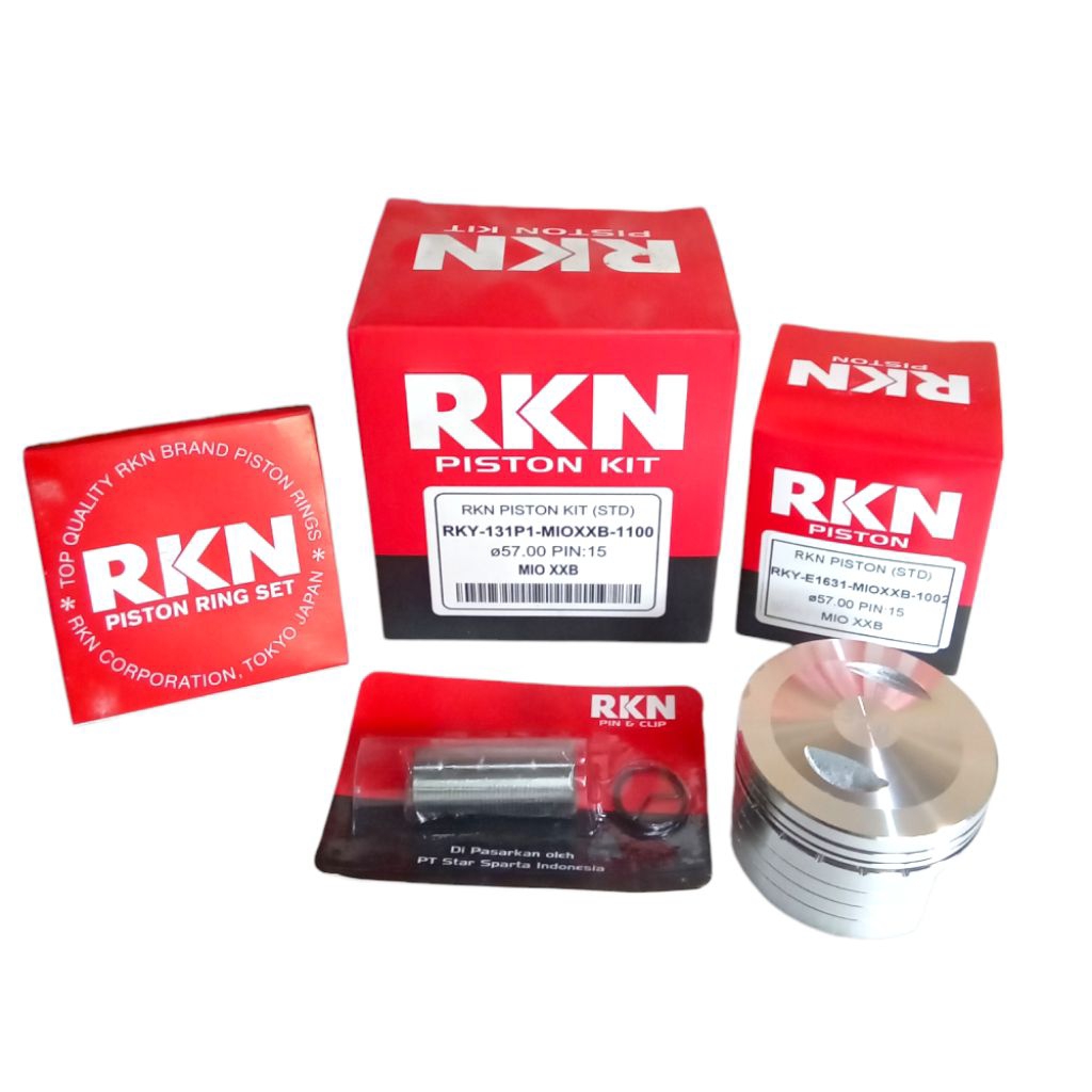 PISTON SEHER KIT MIO NUVO XXB BORE UP RKN RIKEN OEVERSIZE STD-150 RKN ORIGINAL