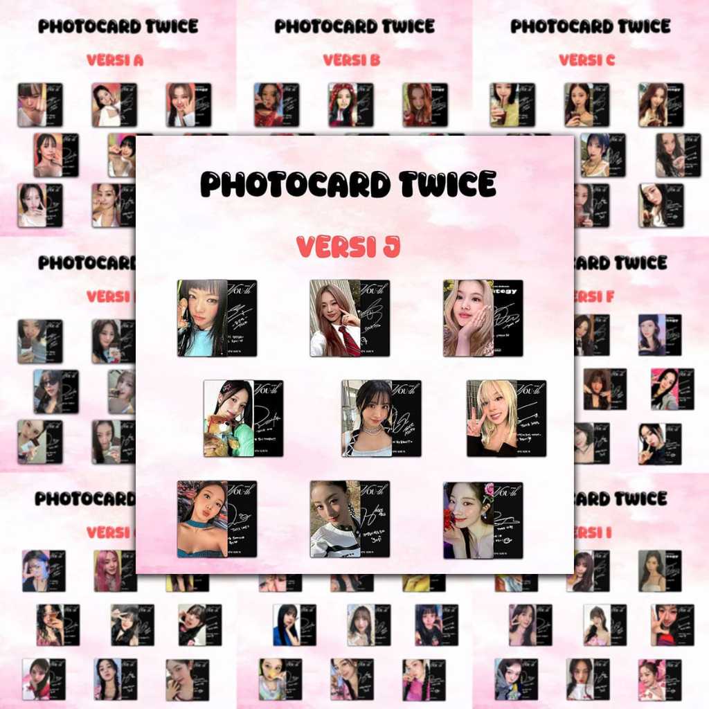 Photocard Unofficial Premium TWICE dengan Laminasi Holo Foil