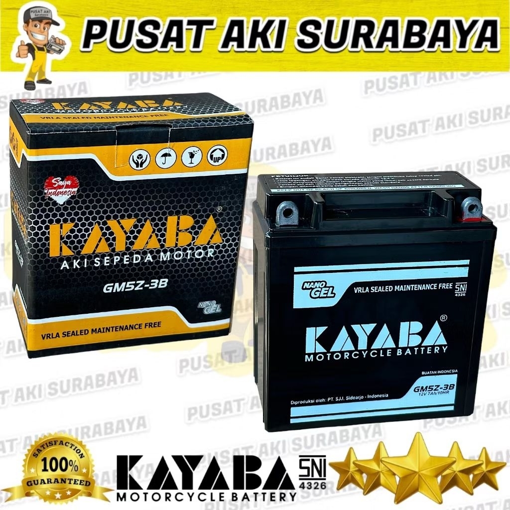 KAYABA GT6A AKI KERING UNTUK MOTOR SUPRA X LEGENDA SUPRA FIT