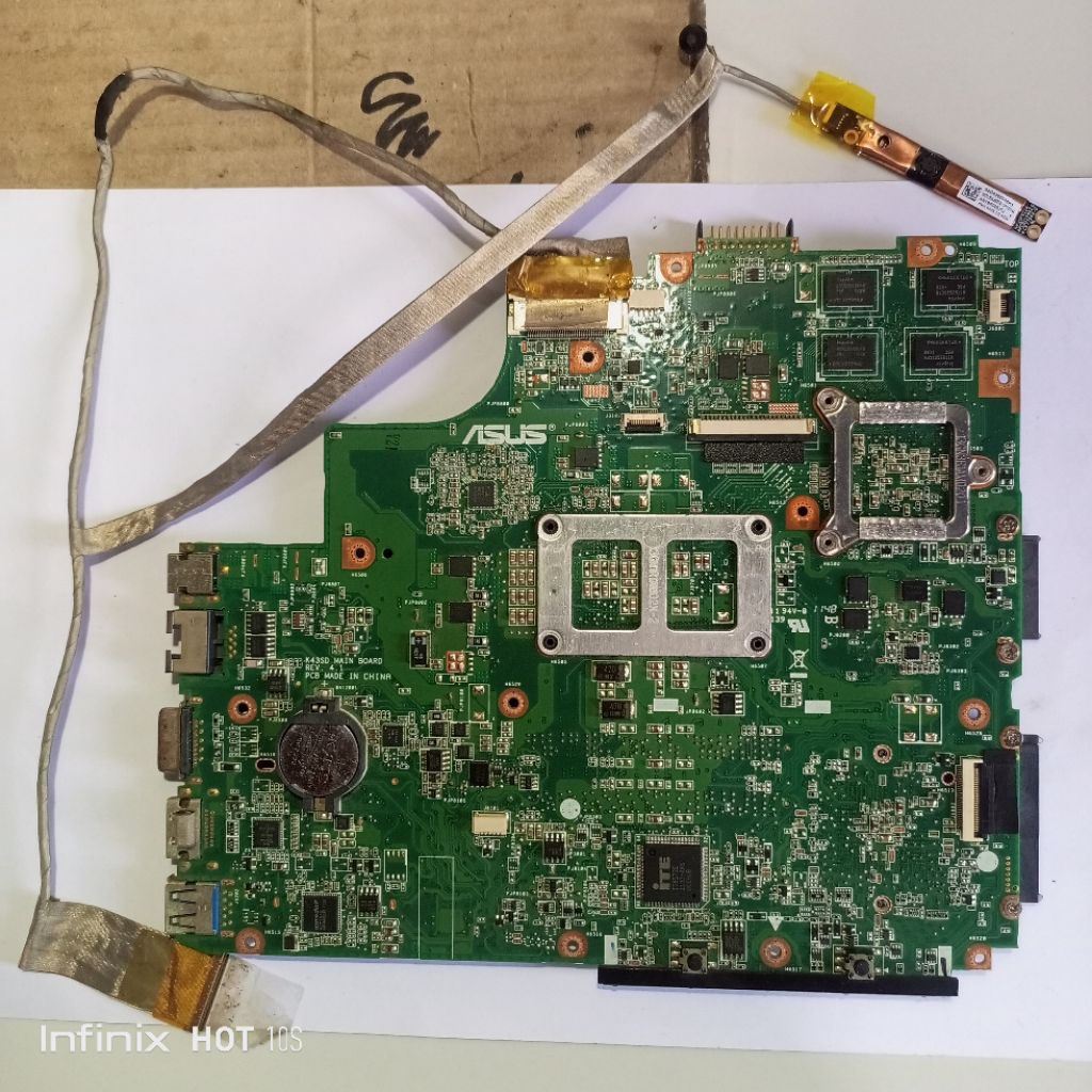 Motherboard mainboard mesin minus asus k43sd series asus k43 k43s a43s intel dual vga ori