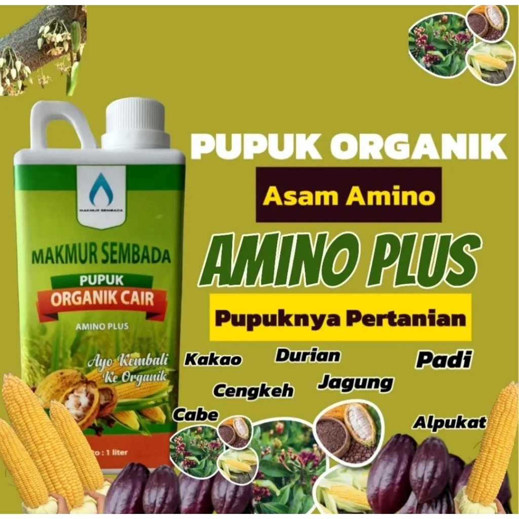 POC Amino Plus 1 liter Pupuk Organik Cair Makmur Sembada