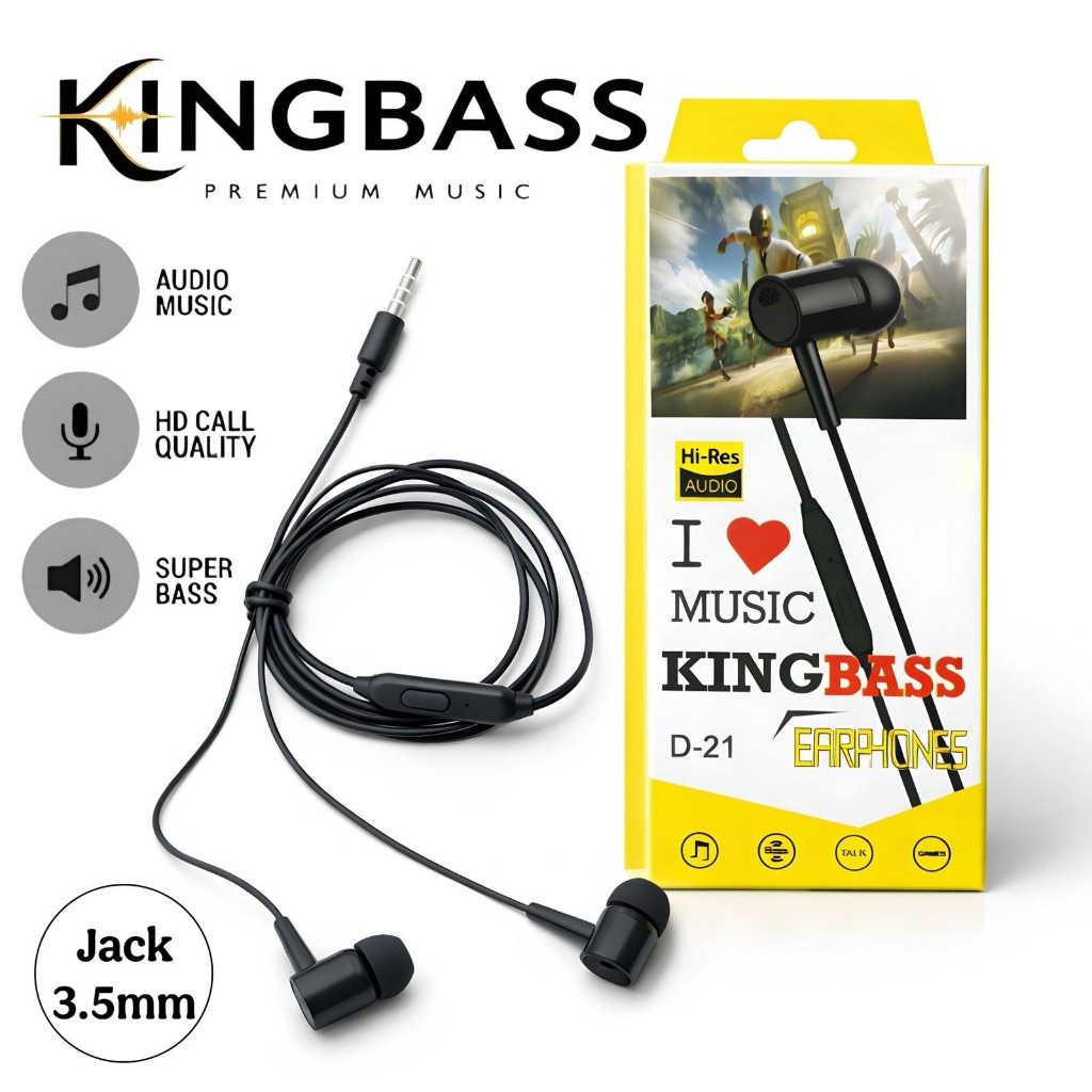 NEW SULTAN HANDSFREE FOR J D21 VERSION BASS EARPHONE