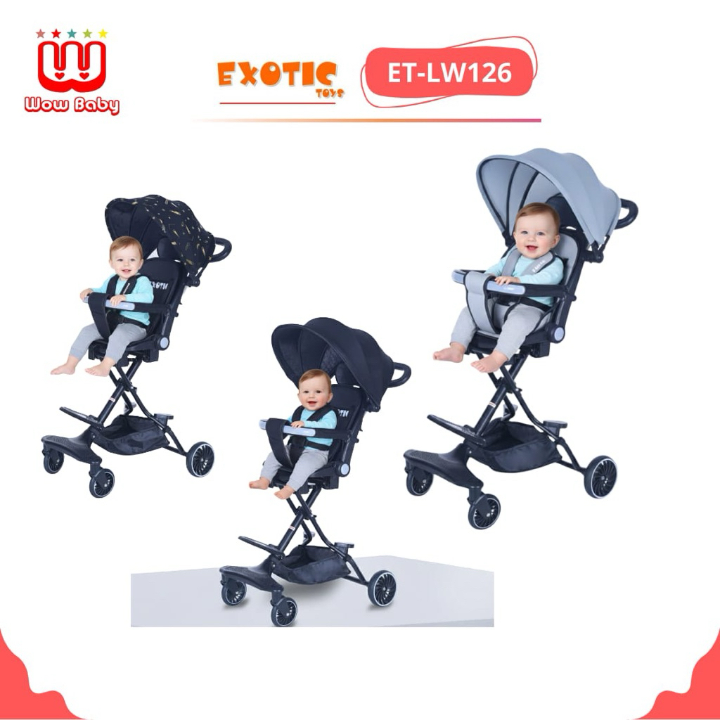 EXOTIC ET-LW126 MAGIC STROLLER bisa rebah dan duduk travelling