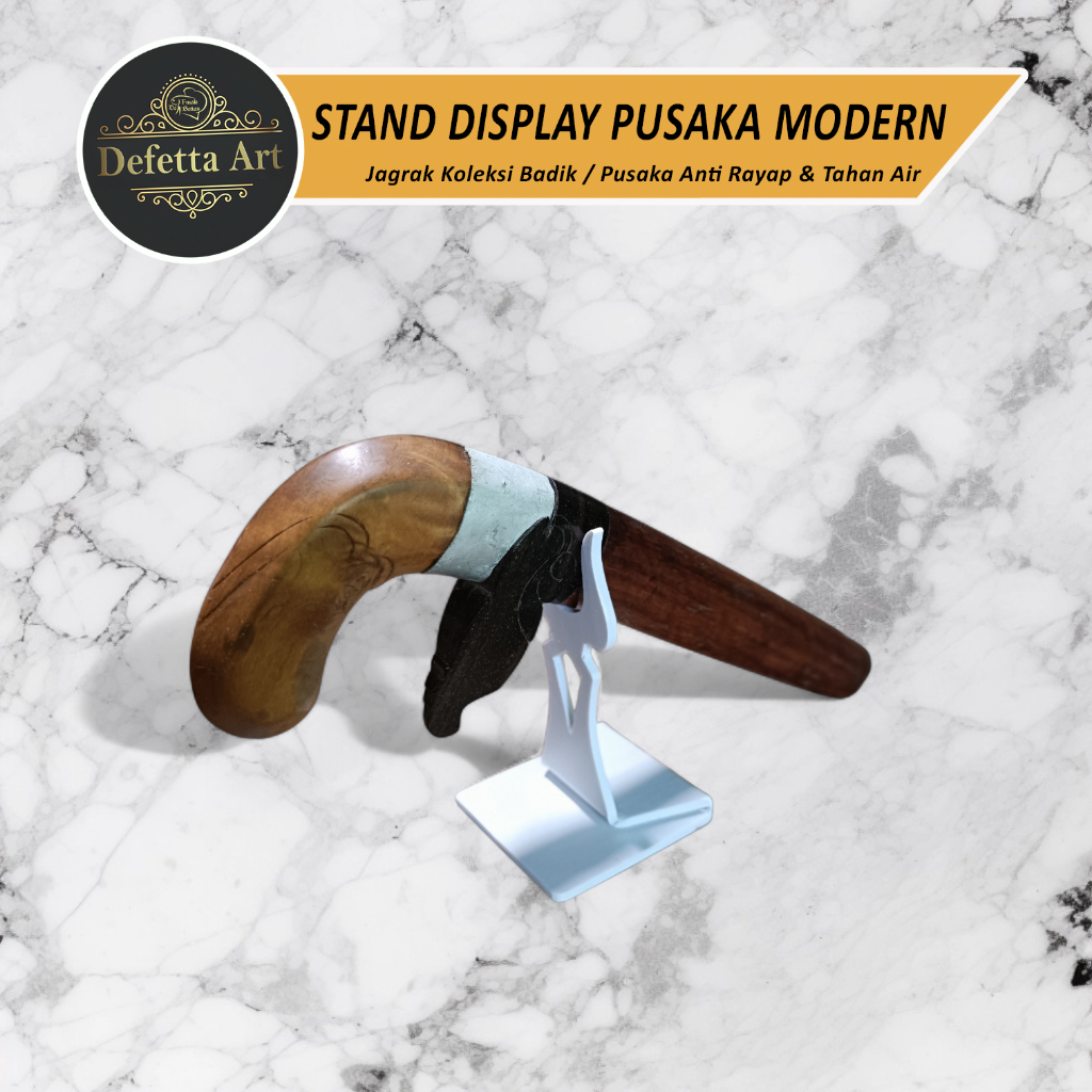 Dudukan Koleksi Pusaka  | Jagrak Badik Pusaka Anti Rayap & Tahan Air | Stand Display Pusaka Modern
