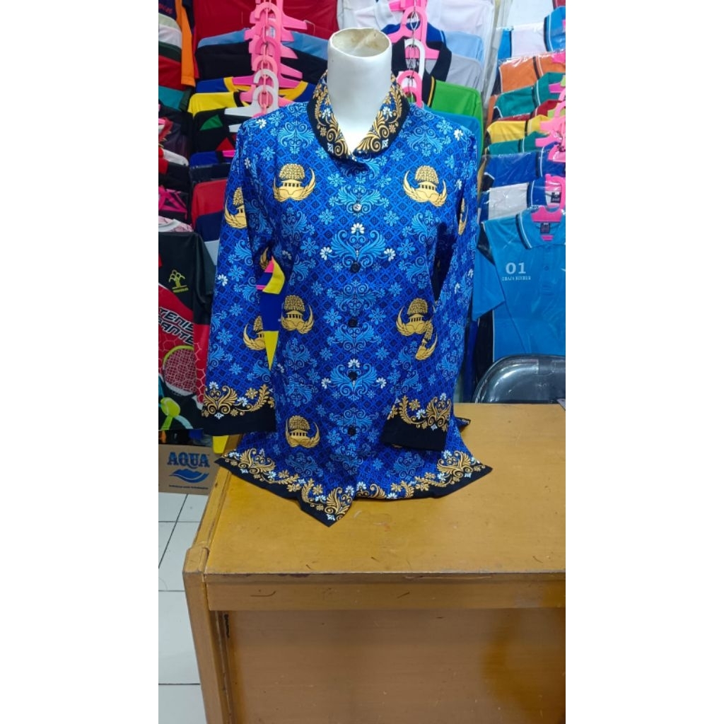 BAJU KORPRI WANITA LAPIS PURING #BAJU KORPRI