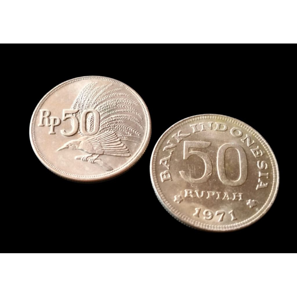 Koin 50 Rupiah Burung Cendrawasih th.1971