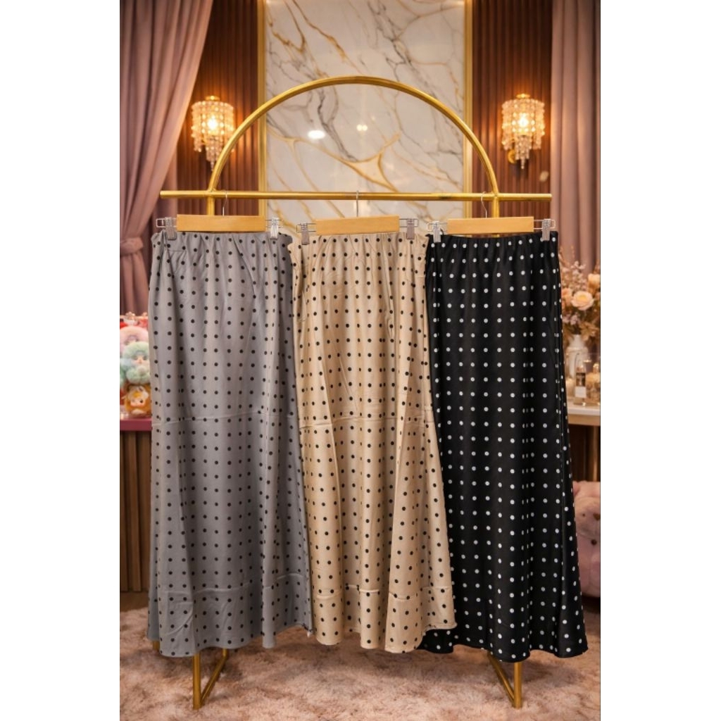 Rok Satin Vivorie Premium Motif Polcadot