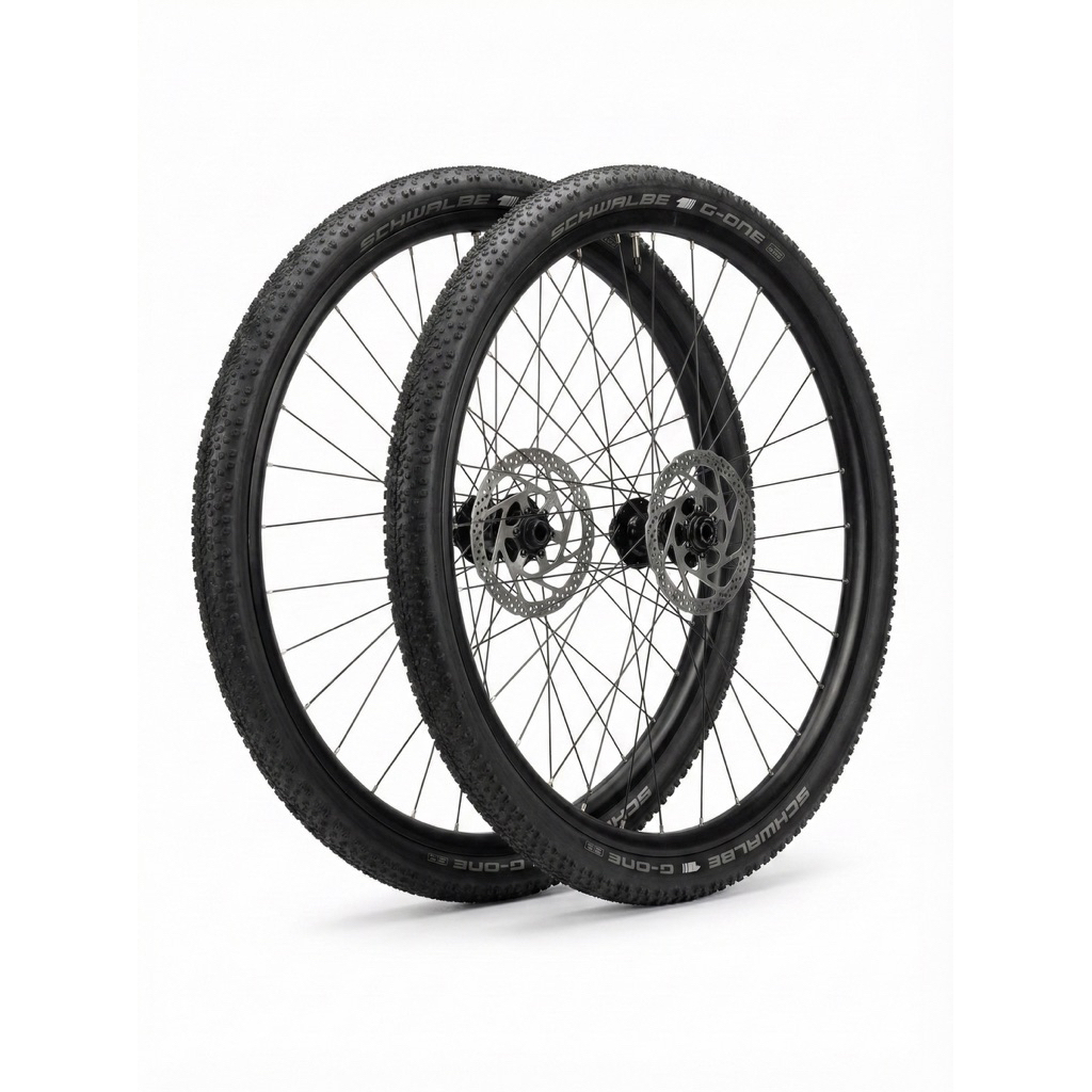 Wheelset Alex Rims Gravel 700c Ban Schwalbe G-One Bites