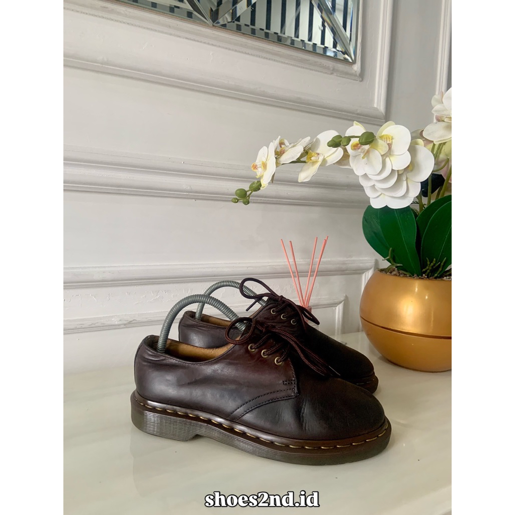 DR MARTENS 1461 BROWN ORIGINAL SIZE 38/24 CM FIT 25 CM
