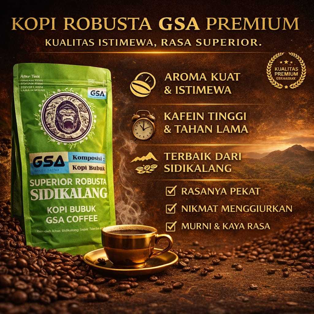 Kopi Bubuk Robusta 1kg Premium