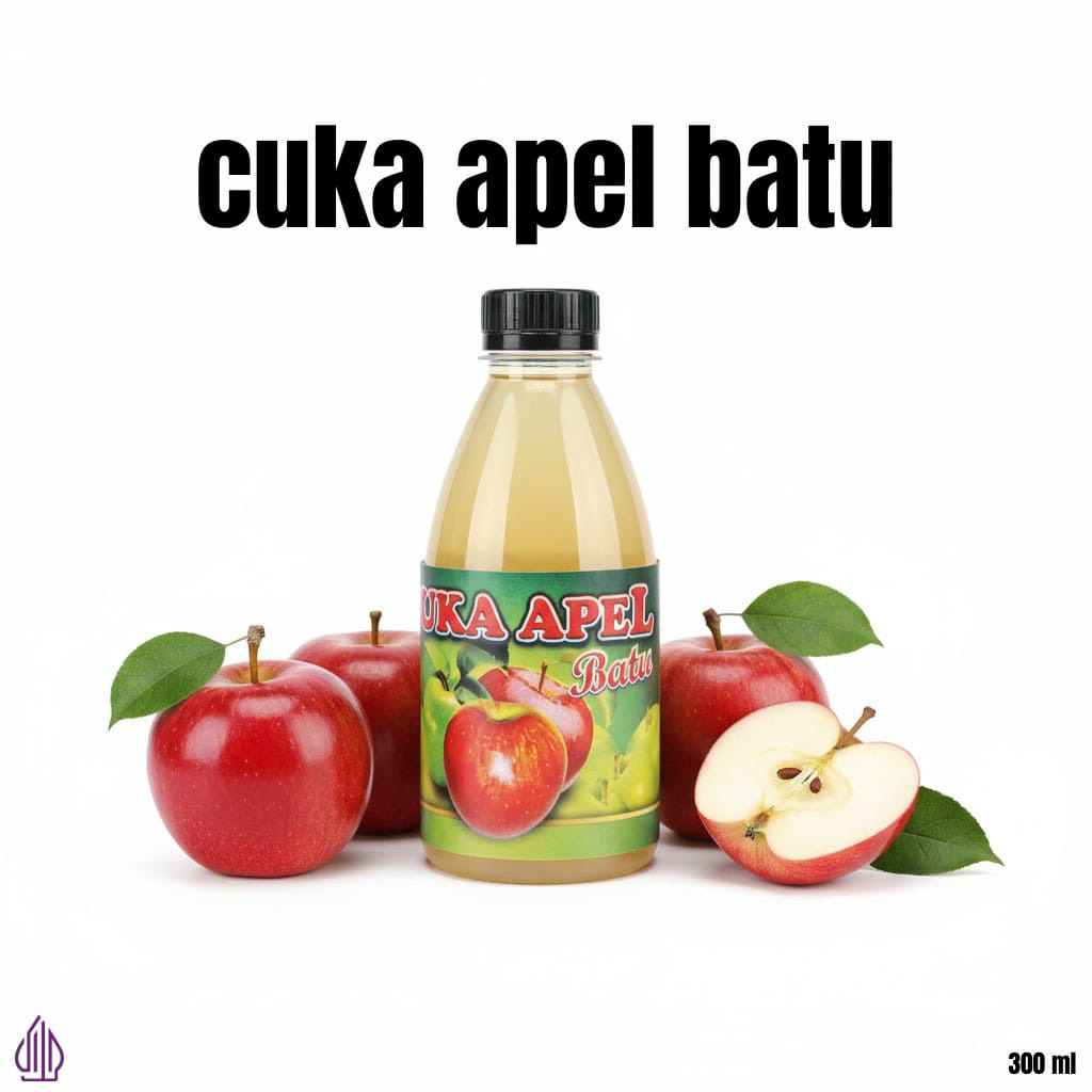 Cuka Apel Batu Malang Apple cider vinegar organik