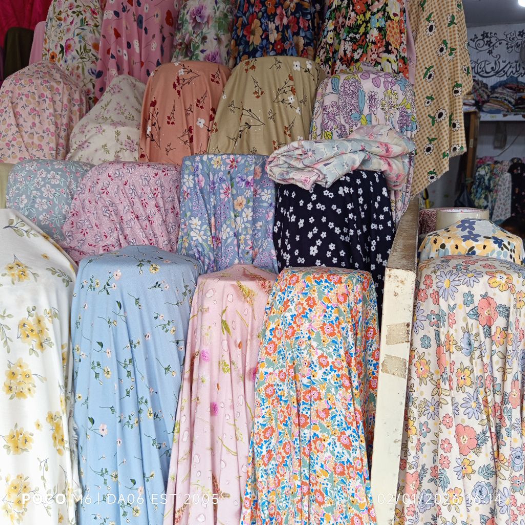 HARGA/0,5 M | BAHAN RAYON VISCOSE PREMIUM | KAIN RAYON MOTIF | KATUN RAYON MOTIF | KAIN RAYON UNIQLO