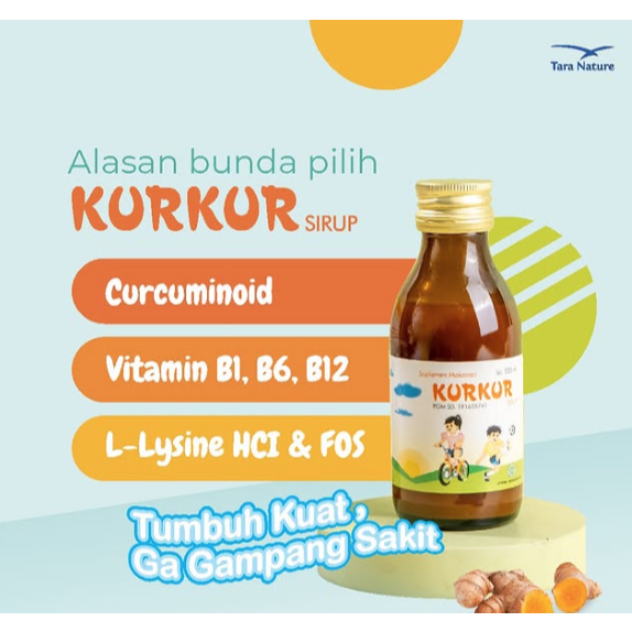 KURKUR SIRUP Vitamin Anak Bantu Anak Sehat Setiap Hari